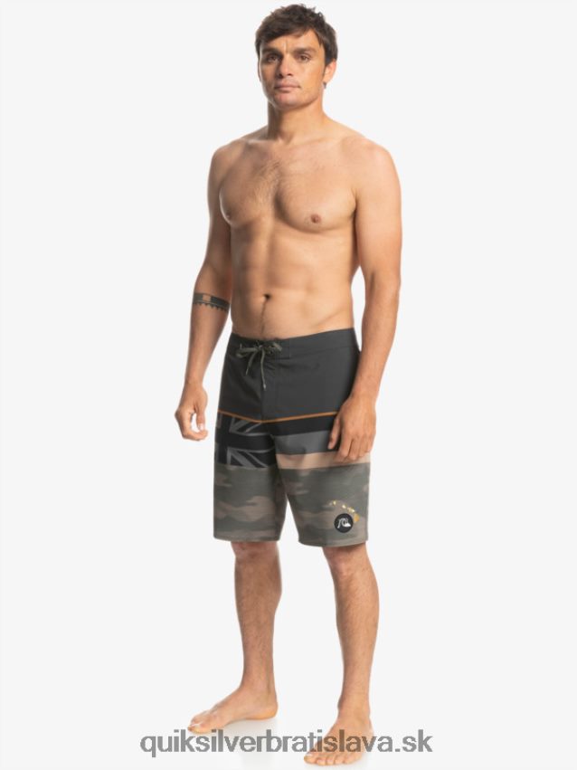 surfsilk faded stripe 20 boardshorts Quiksilver muži B80HXR1603 hroznový list