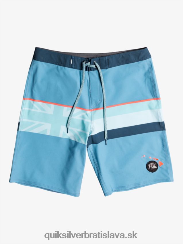 surfsilk faded stripe 20 boardshorts Quiksilver muži B80HXR1604 delfská modrá