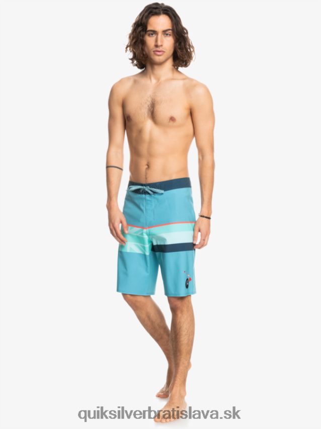 surfsilk faded stripe 20 boardshorts Quiksilver muži B80HXR1604 delfská modrá