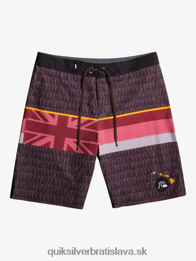 surfsilk faded stripe 20 boardshorts Quiksilver muži B80HXR1605 rubínové víno