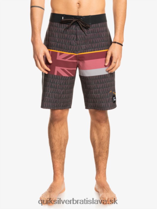 surfsilk faded stripe 20 boardshorts Quiksilver muži B80HXR1605 rubínové víno