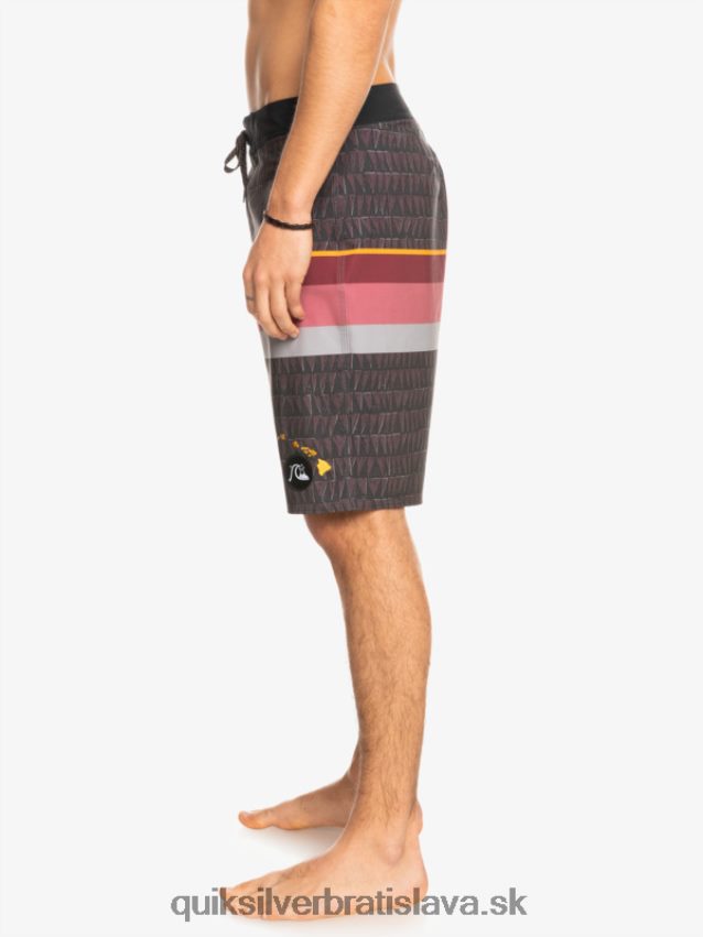 surfsilk faded stripe 20 boardshorts Quiksilver muži B80HXR1605 rubínové víno