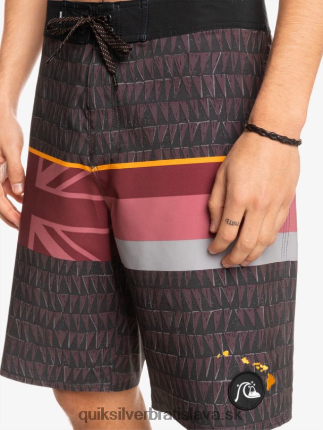 surfsilk faded stripe 20 boardshorts Quiksilver muži B80HXR1605 rubínové víno