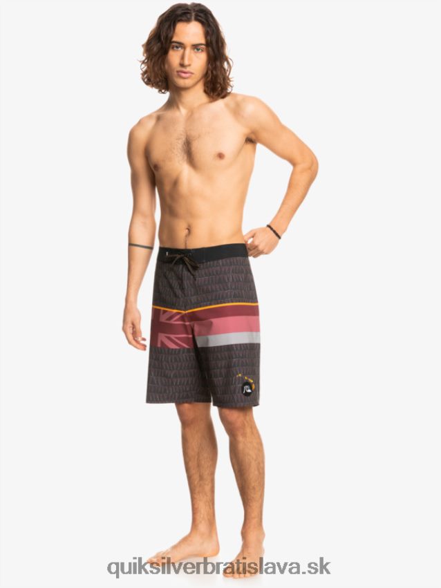 surfsilk faded stripe 20 boardshorts Quiksilver muži B80HXR1605 rubínové víno