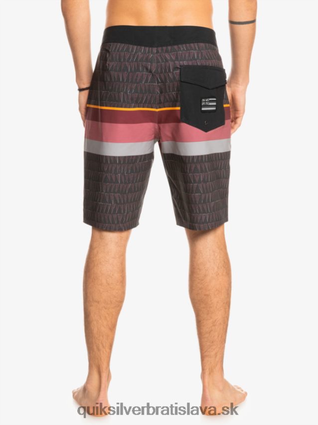surfsilk faded stripe 20 boardshorts Quiksilver muži B80HXR1605 rubínové víno