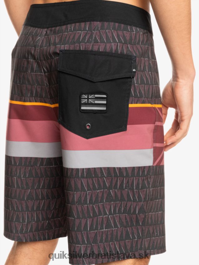 surfsilk faded stripe 20 boardshorts Quiksilver muži B80HXR1605 rubínové víno