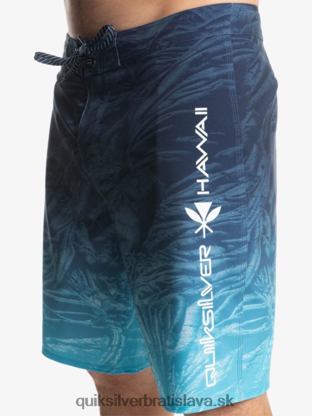 surfsilk hawaii homegrown faded 20 boardshorts Quiksilver muži B80HXR1609 insígnie modrá