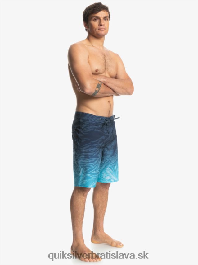 surfsilk hawaii homegrown faded 20 boardshorts Quiksilver muži B80HXR1609 insígnie modrá
