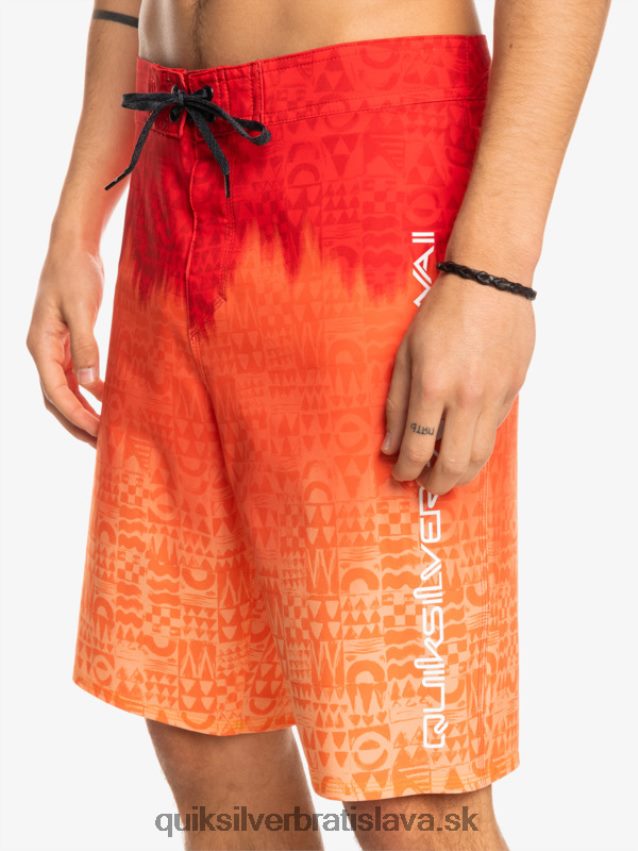 surfsilk hawaii homegrown faded 20 boardshorts Quiksilver muži B80HXR1610 vysoko riziková červená