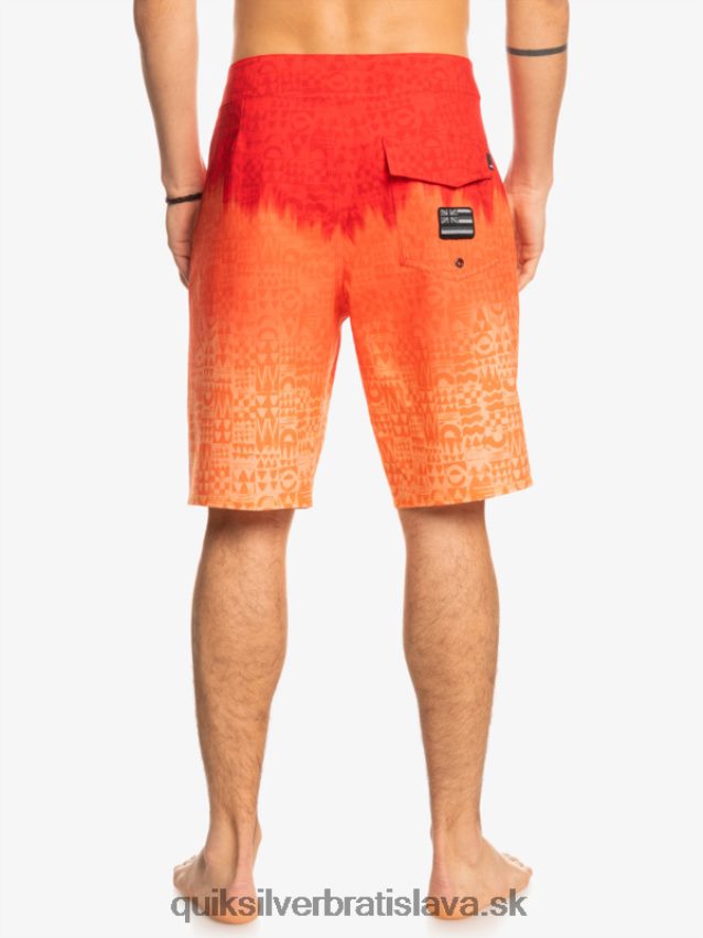 surfsilk hawaii homegrown faded 20 boardshorts Quiksilver muži B80HXR1610 vysoko riziková červená