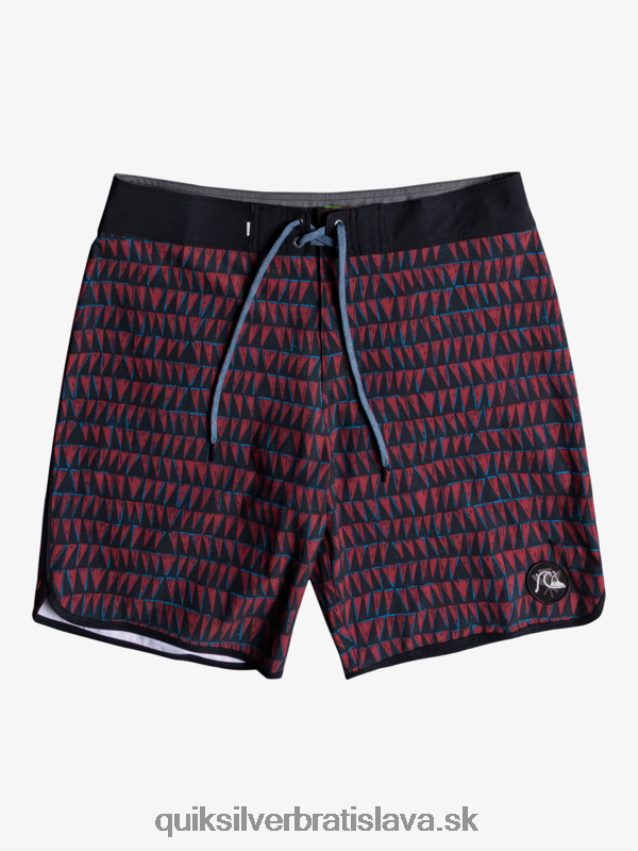 surfsilk hawaii scallop 19 boardshorts Quiksilver muži B80HXR1322 rubínové víno
