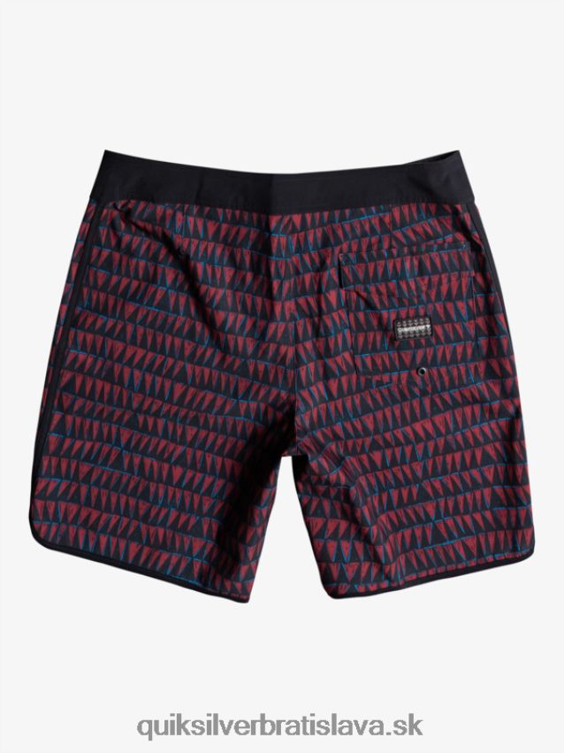 surfsilk hawaii scallop 19 boardshorts Quiksilver muži B80HXR1322 rubínové víno