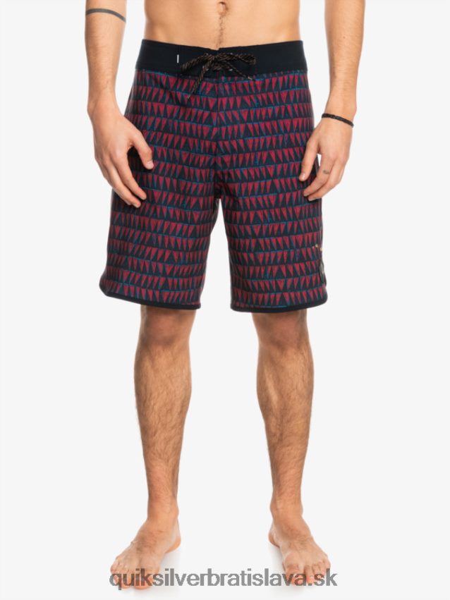 surfsilk hawaii scallop 19 boardshorts Quiksilver muži B80HXR1322 rubínové víno