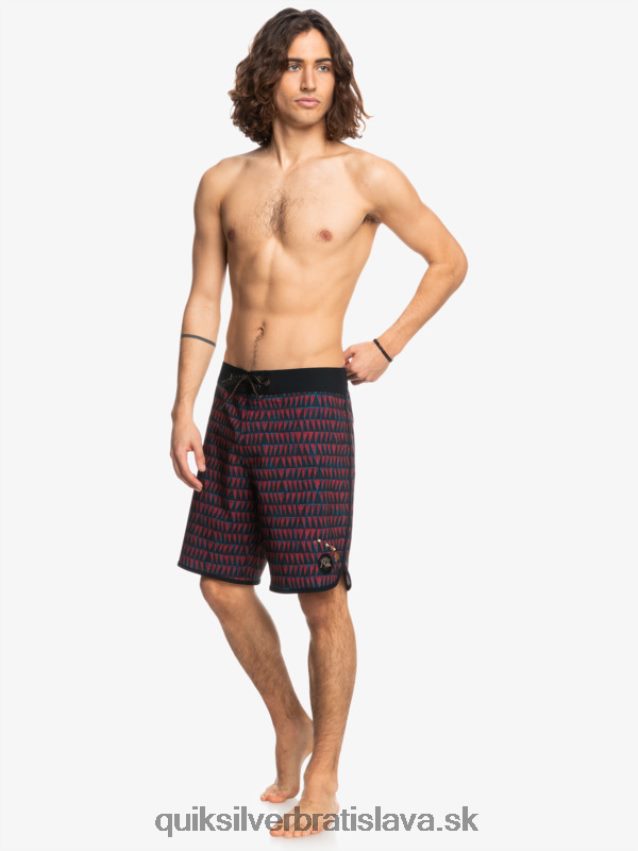 surfsilk hawaii scallop 19 boardshorts Quiksilver muži B80HXR1322 rubínové víno