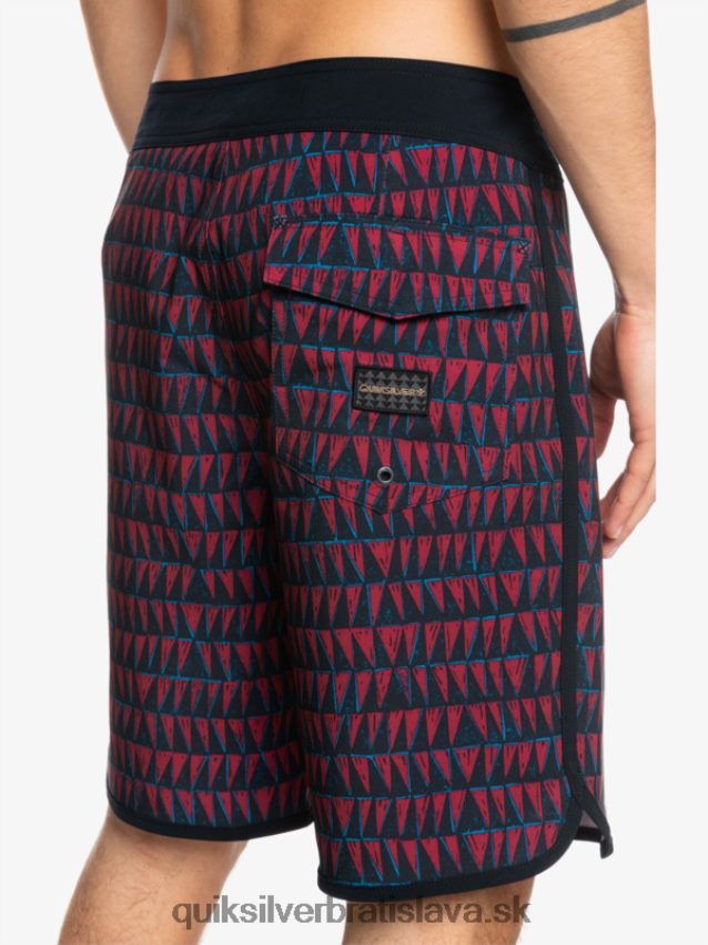 surfsilk hawaii scallop 19 boardshorts Quiksilver muži B80HXR1322 rubínové víno