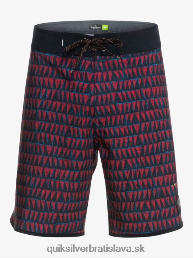 surfsilk hawaii scallop 19 boardshorts Quiksilver muži B80HXR1322 rubínové víno