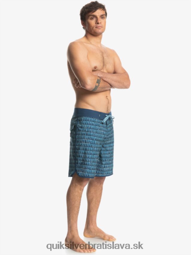 surfsilk hawaii scallop 19 boardshorts Quiksilver muži B80HXR1323 provinčná modrá