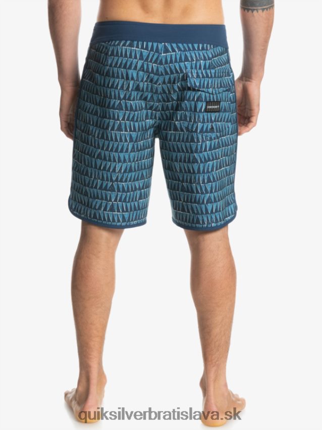 surfsilk hawaii scallop 19 boardshorts Quiksilver muži B80HXR1323 provinčná modrá