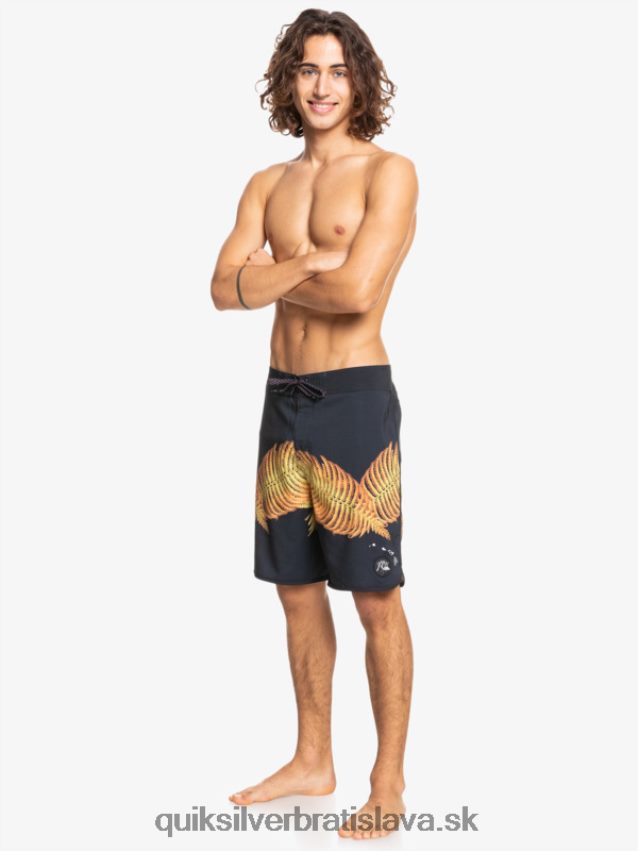 surfsilk hawaii scallop 19 boardshorts Quiksilver muži B80HXR1881 čierna