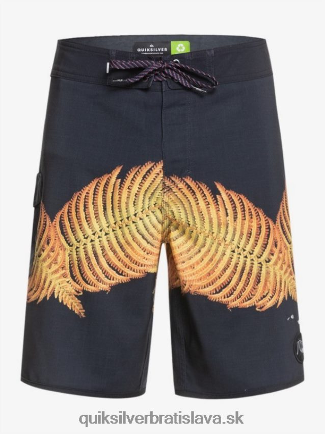 surfsilk hawaii scallop 19 boardshorts Quiksilver muži B80HXR1881 čierna