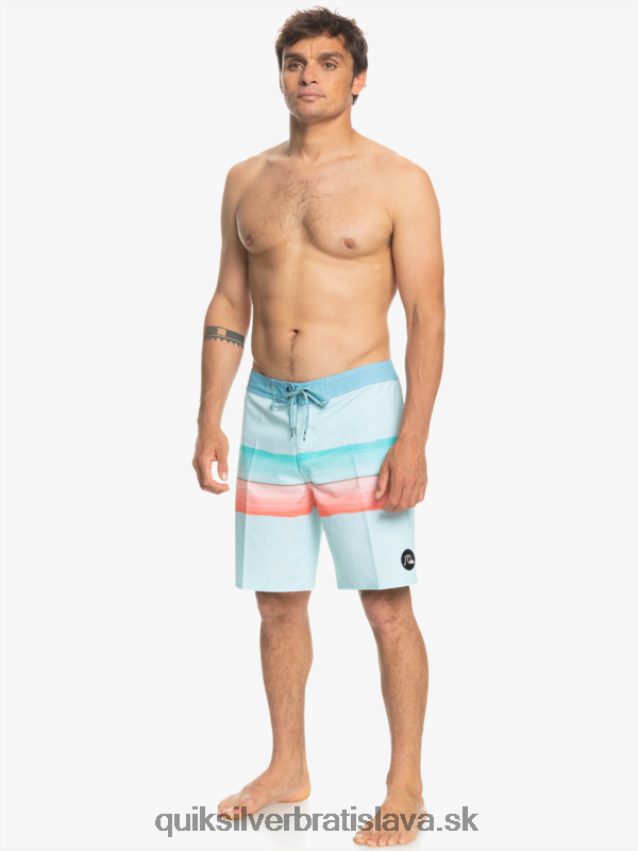 surfsilk živicový odtieň 19 boardshorts Quiksilver muži B80HXR1442 ľadové akva
