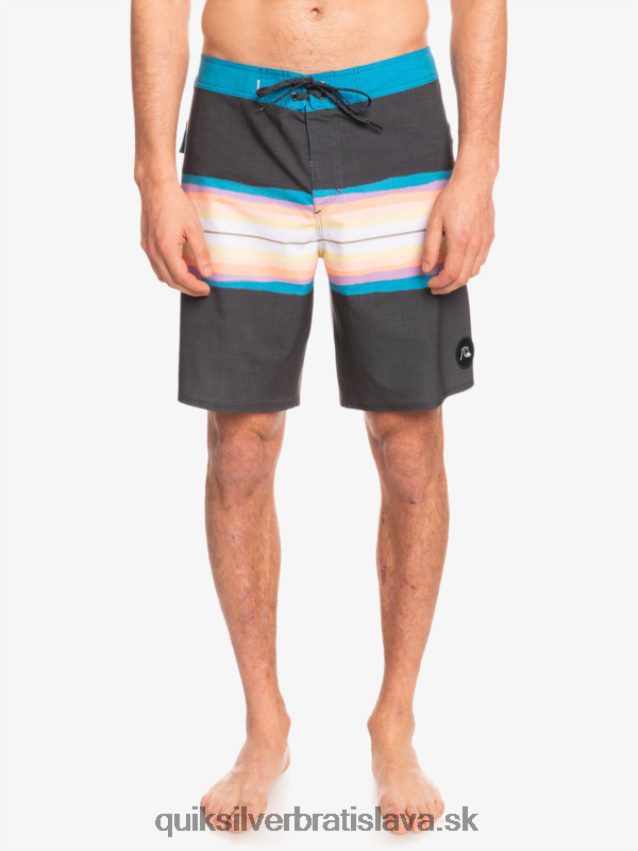 surfsilk živicový odtieň 19 boardshorts Quiksilver muži B80HXR1446 asfaltka