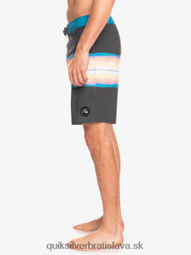 surfsilk živicový odtieň 19 boardshorts Quiksilver muži B80HXR1446 asfaltka