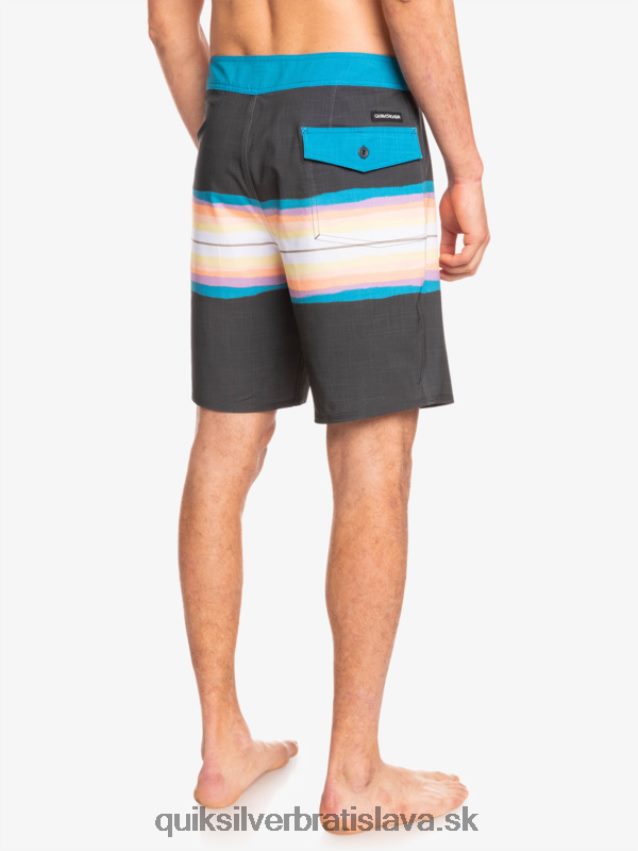 surfsilk živicový odtieň 19 boardshorts Quiksilver muži B80HXR1446 asfaltka