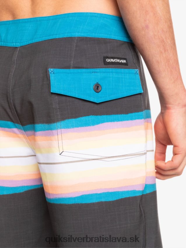 surfsilk živicový odtieň 19 boardshorts Quiksilver muži B80HXR1446 asfaltka