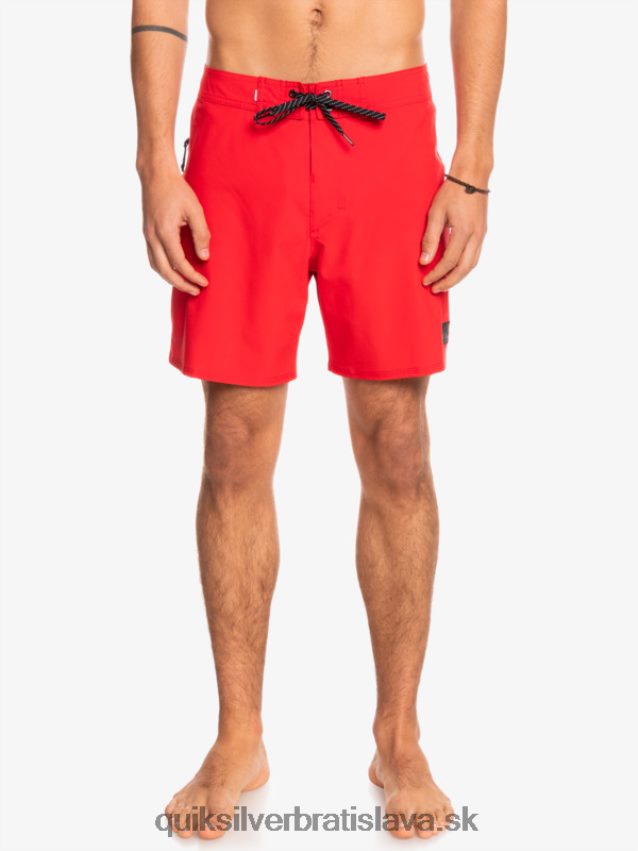 surfsilk kaimana 16 boardshorts Quiksilver muži B80HXR337 vysoko riziková červená
