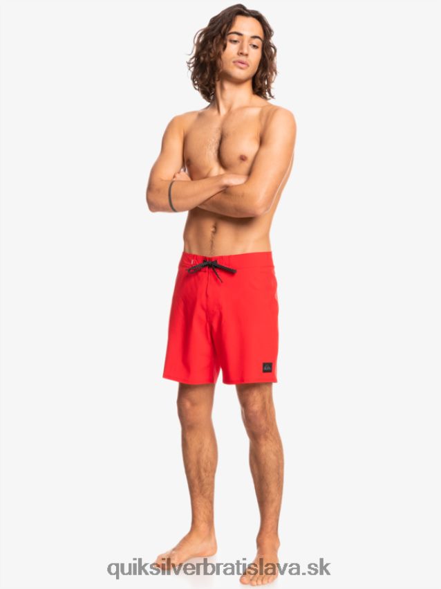 surfsilk kaimana 16 boardshorts Quiksilver muži B80HXR337 vysoko riziková červená
