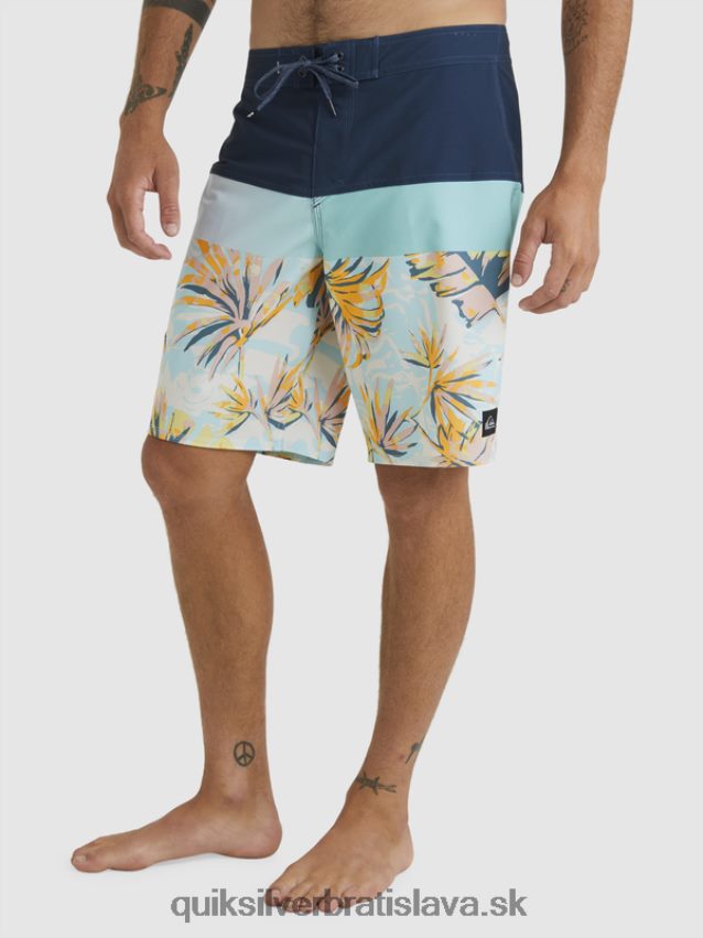 surfsilk panel 20 boardshorts Quiksilver muži B80HXR1450 insígnie modrá