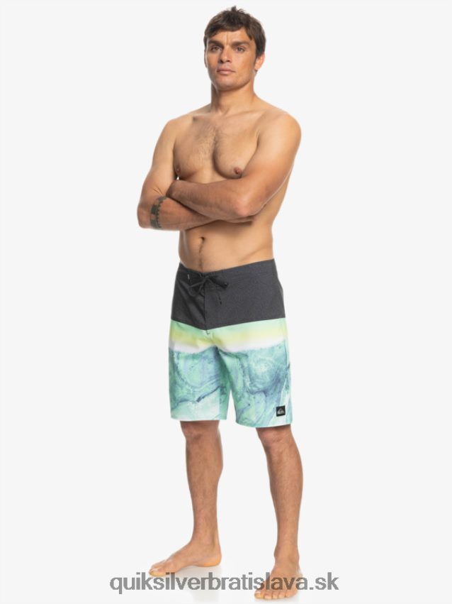 surfsilk panel 20 boardshorts Quiksilver muži B80HXR1451 zelený popol