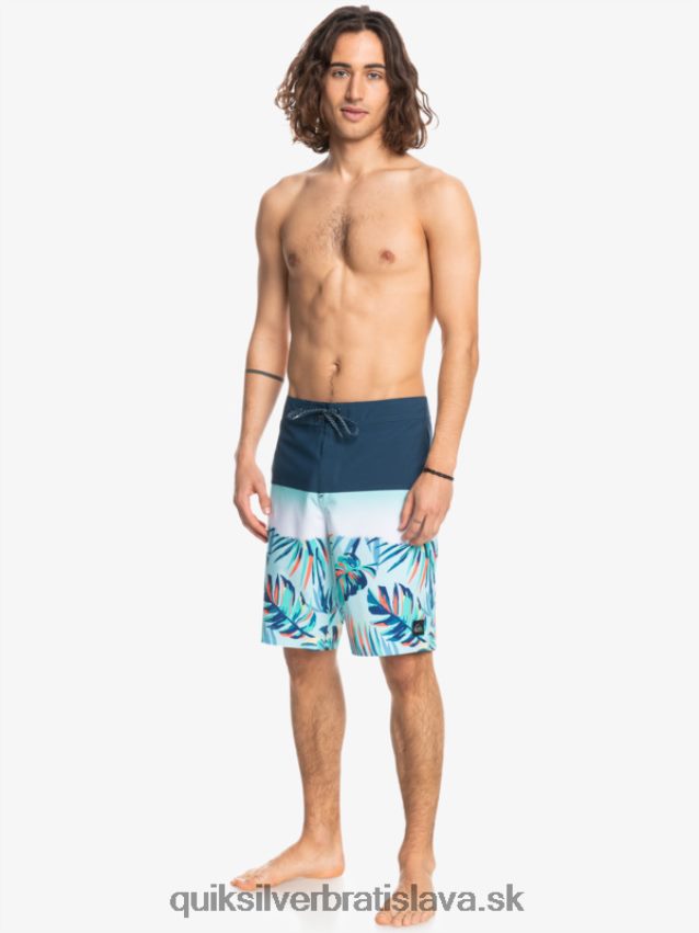 surfsilk panel 20 boardshorts Quiksilver muži B80HXR1456 insígnie modrá