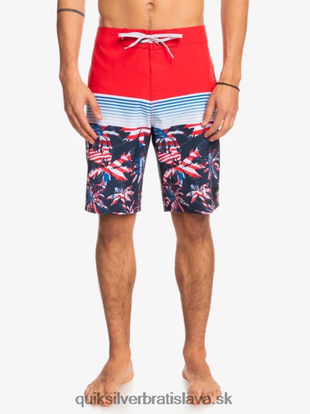 surfsilk panel 20 boardshorts Quiksilver muži B80HXR1459 vysoko riziková červená
