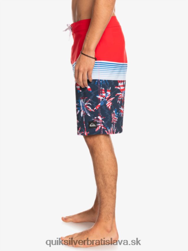 surfsilk panel 20 boardshorts Quiksilver muži B80HXR1459 vysoko riziková červená