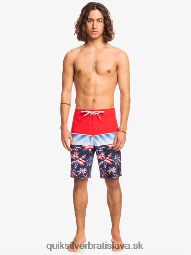 surfsilk panel 20 boardshorts Quiksilver muži B80HXR1459 vysoko riziková červená