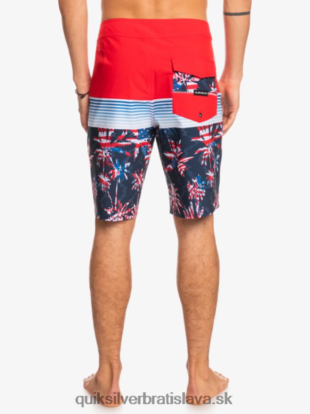 surfsilk panel 20 boardshorts Quiksilver muži B80HXR1459 vysoko riziková červená