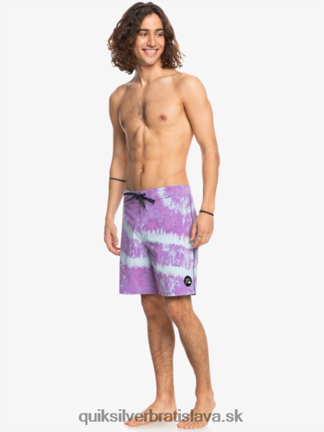 surfsilk piped 18 boardshorts Quiksilver muži B80HXR1750 zaprášená orchidea