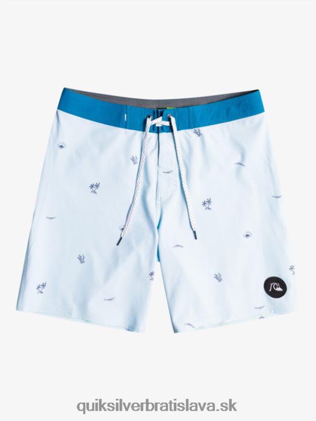 surfsilk rozložil 19 šortiek Quiksilver muži B80HXR1812 modrá šedá