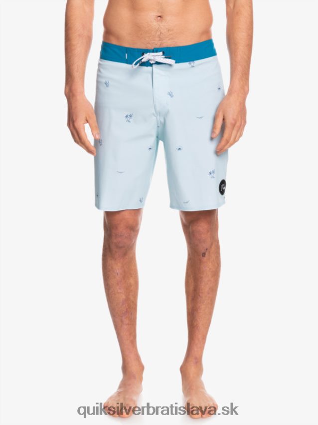 surfsilk rozložil 19 šortiek Quiksilver muži B80HXR1812 modrá šedá