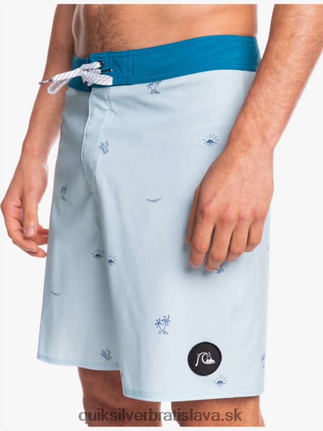 surfsilk rozložil 19 šortiek Quiksilver muži B80HXR1812 modrá šedá