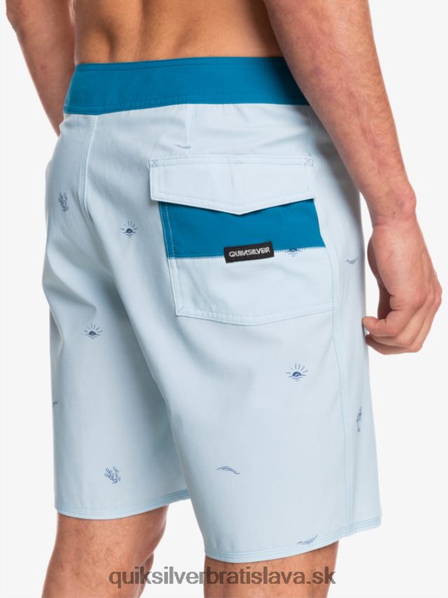 surfsilk rozložil 19 šortiek Quiksilver muži B80HXR1812 modrá šedá