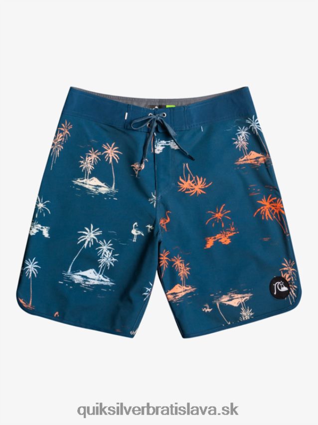 surfsilk scallop 19 boardshorts Quiksilver muži B80HXR1492 majolika modrá