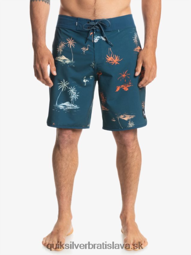 surfsilk scallop 19 boardshorts Quiksilver muži B80HXR1492 majolika modrá