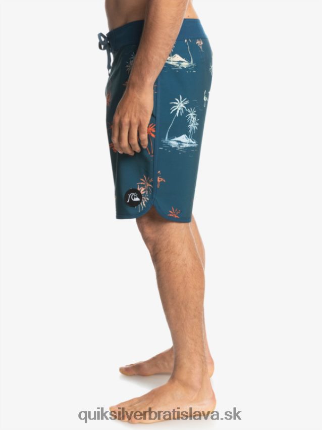 surfsilk scallop 19 boardshorts Quiksilver muži B80HXR1492 majolika modrá