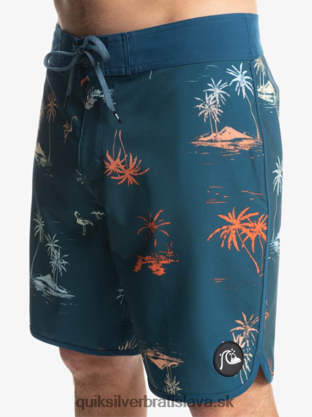 surfsilk scallop 19 boardshorts Quiksilver muži B80HXR1492 majolika modrá