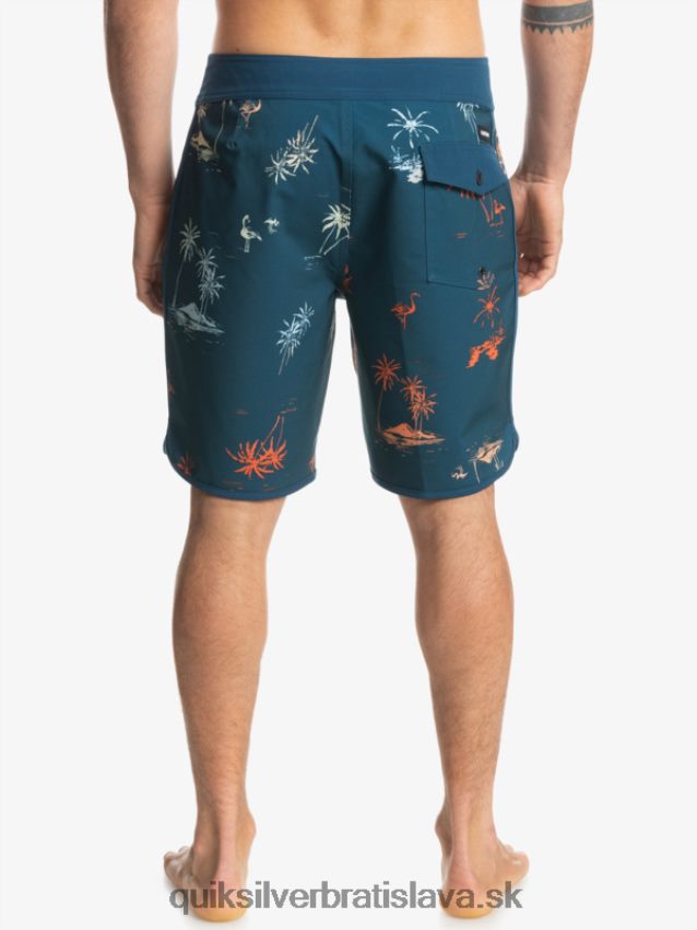 surfsilk scallop 19 boardshorts Quiksilver muži B80HXR1492 majolika modrá