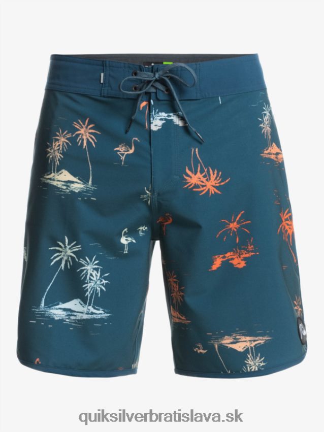 surfsilk scallop 19 boardshorts Quiksilver muži B80HXR1492 majolika modrá