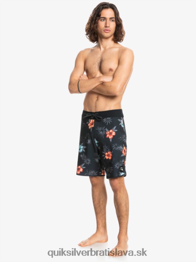 surfsilk scallop 19 boardshorts Quiksilver muži B80HXR1496 čierna